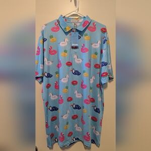 Proud Ninety 90 Golf Shirt Polo Pickball Men's XL Moisture Wicking Unicorn NWT